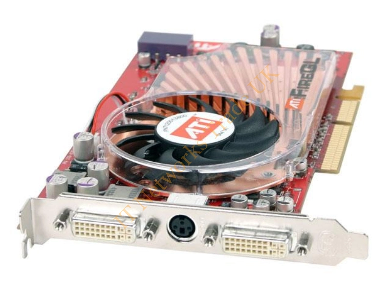 100-505097 ATI FireGL X3 256MB GDDR3 256-Bit AGP 8x Dual DVI Video Graphics Card
