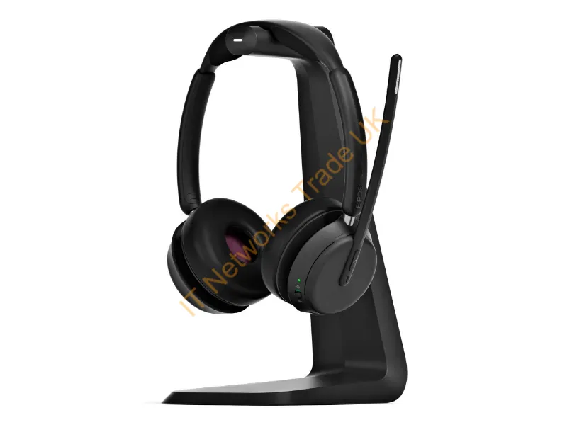 1001135 - Epos Impact 1061 Headset Wireless Head-Band Office/Call Center Bluetooth Charging Stand Black