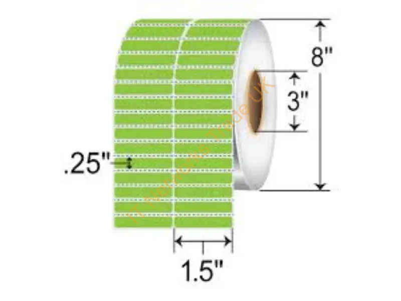10023322 - Zebra 10023322 Printer Label Green Self-Adhesive Printer Label