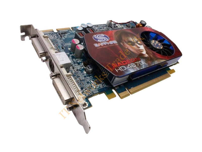 100255L ATI Sapphire HD 4670 512MB 128-Bit DDR3 PCI Express 2.0 x16 Dual DVI/ HDMI/ HDTV/ S-Video Out Video Graphics Card