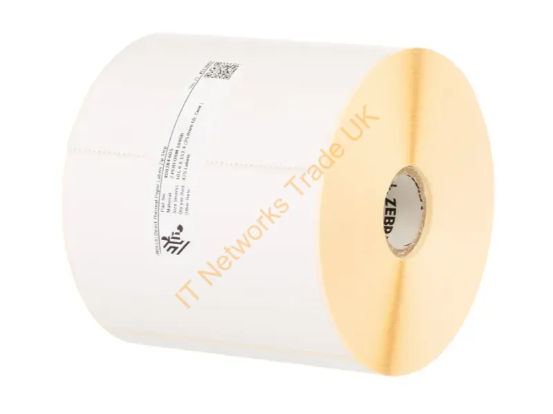 10026372 - Zebra Zebra Dt Label Paper (4" X 2") (0.75" Core)