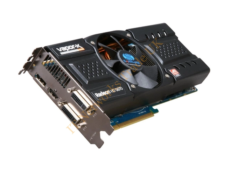 100281VX-2SR Sapphire Vapor-X HD 5870 1GB 256-Bit GDDR5 PCI Express 2.0 x16 Dual-Link DVI/ HDCP Ready/ CrossFireX Support Video Graphics Card