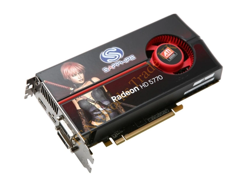 100283L Sapphire Radeon HD 5770 1GB GDDR5 128-Bit PCI-Express 2.0 x16 Dual DVI / HDMI Video Graphic Card