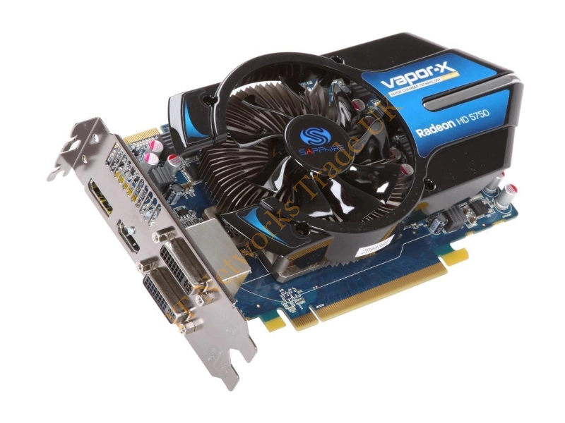 100284VXL Sapphire Radeon HD5750 Vapor-X PCI Express 1GB DDR5 2DVI/HDMI Display Port Video Graphics Card