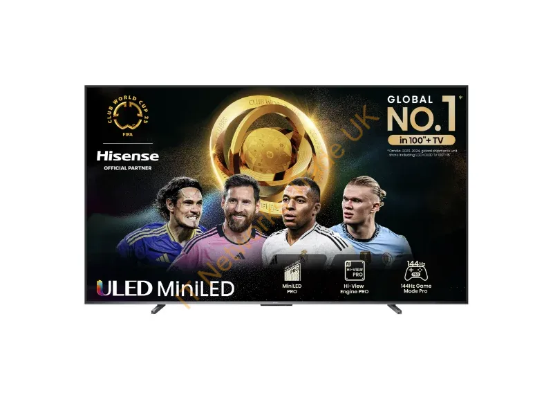 100U7NQTUK - Hisense U7N 100U7NQTUK TV 2.54 m (100") 4K Ultra HD Smart TV Wi-Fi Black, Grey 500 cd/m�