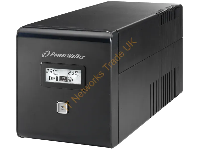 10120018 - PowerWalker VI 1000 LCD uninterruptible power supply (UPS) 1 kVA 600 W 4 AC outlet(s)