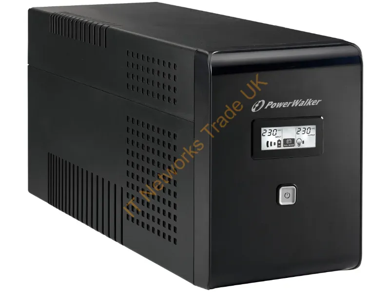 10120020 - PowerWalker VI 2000 LCD uninterruptible power supply (UPS) 2 kVA 1200 W 2 AC outlet(s)