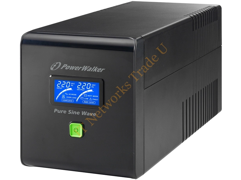 10120070 - PowerWalker VI 1000 PSW IEC UK Line-Interactive 1000VA 4AC outlet(s) Mini tower Black uninterruptible power supply (UPS)