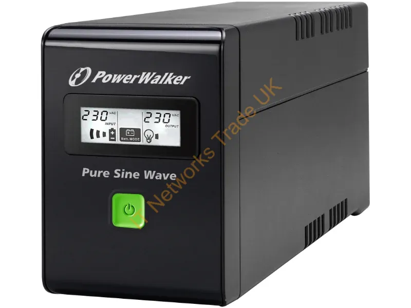10120079 - PowerWalker VI 600 SW Line-Interactive 0.6 kVA 360 W 2 AC outlet(s)