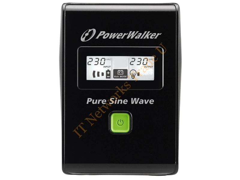 10120080 - BlueWalker PowerWalker VI 800 SW Line-Interactive 800VA 2AC outlet(s) Black uninterruptible power supply (UPS)