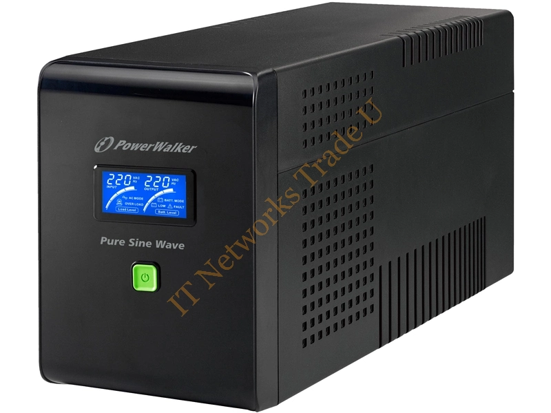 10120083 - PowerWalker VI 1500 PSW/Schuko Line-Interactive 1500VA 4AC outlet(s) Tower Black uninterruptible power supply (UPS)