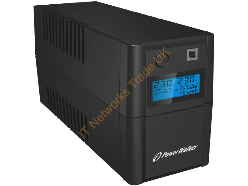 10120095 - PowerWalker VI 650 SHL Schuko uninterruptible power supply (UPS) Line-Interactive 0.65 kVA 360 W 2 AC outlet(s)