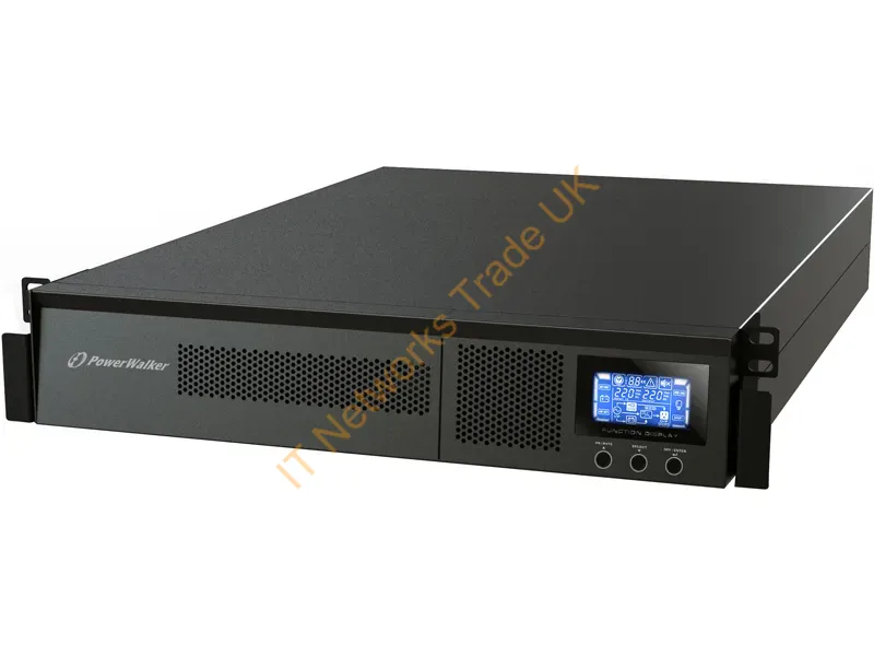 10120144 - PowerWalker VFI 1000RM LCD Double-conversion (Online) 1 kVA 900 W 6 AC outlet(s)