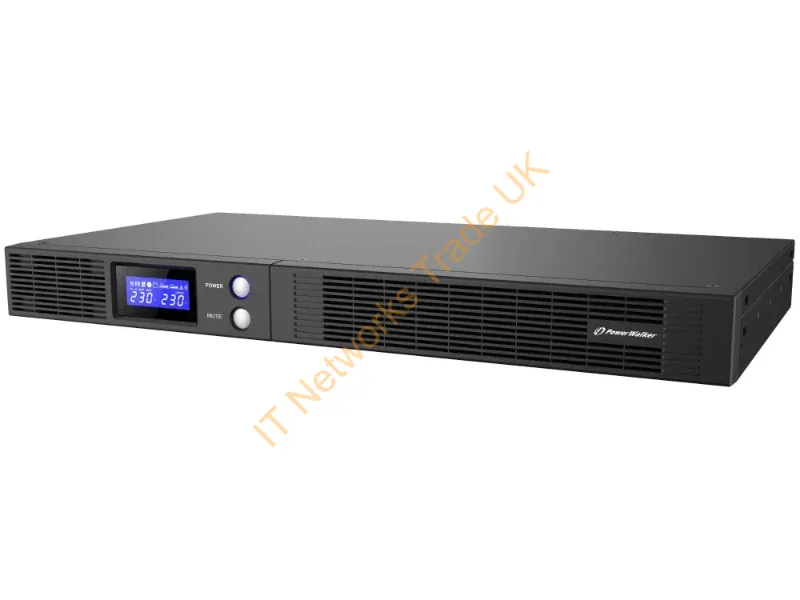 10121049 - PowerWalker VI 1000 R1U uninterruptible power supply (UPS) 1 kVA 600 W 4 AC outlet(s)