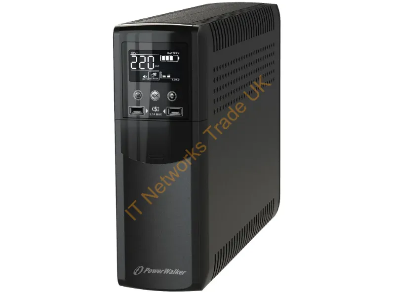 10121122 - PowerWalker VI 1000 CSW IEC uninterruptible power supply (UPS) Line-Interactive 1 kVA 600 W 8 AC outlet(s)
