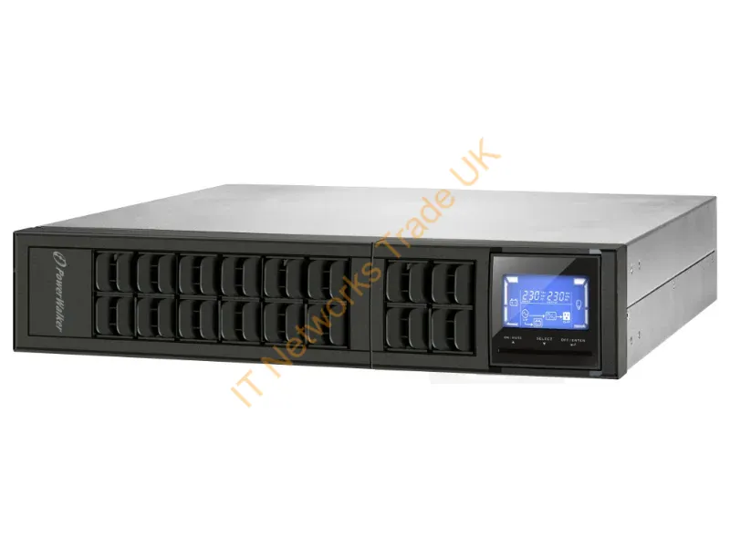 10122001 - PowerWalker VFI 2000CRM LCD uninterruptible power supply (UPS) Double-conversion (Online) 2 kVA 1600 W 4 AC outlet(s)