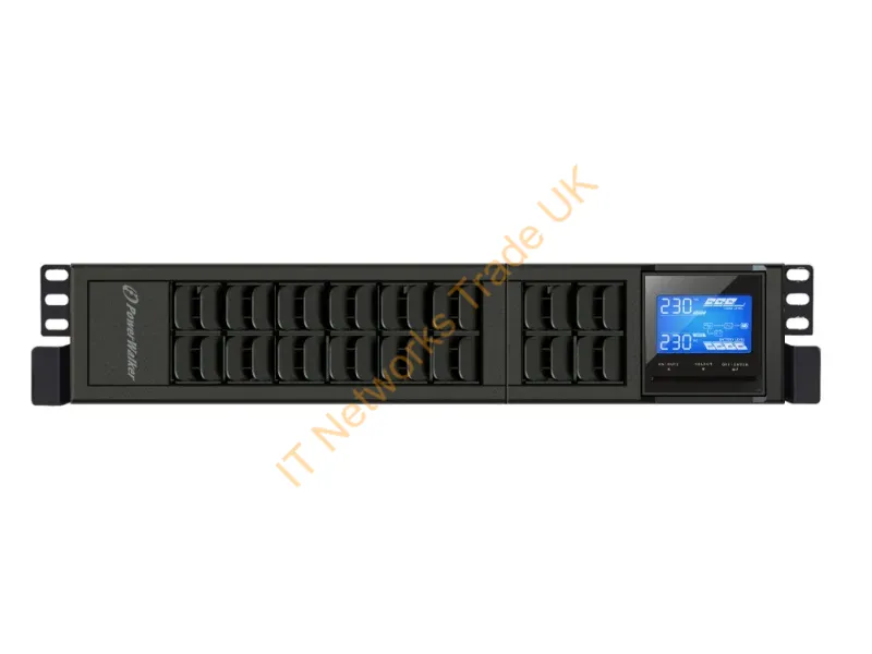 10122038 - PowerWalker VFI 1000 CRS uninterruptible power supply (UPS) Double-conversion (Online) 1 kVA 800 W 3 AC outlet(s)
