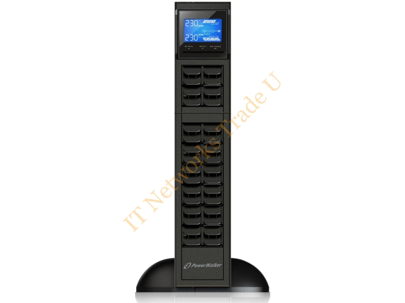 10122039 - PowerWalker VFI 2000 CRS Double-conversion (Online) 2000VA 4AC outlet(s) Black uninterruptible power supply (UPS)