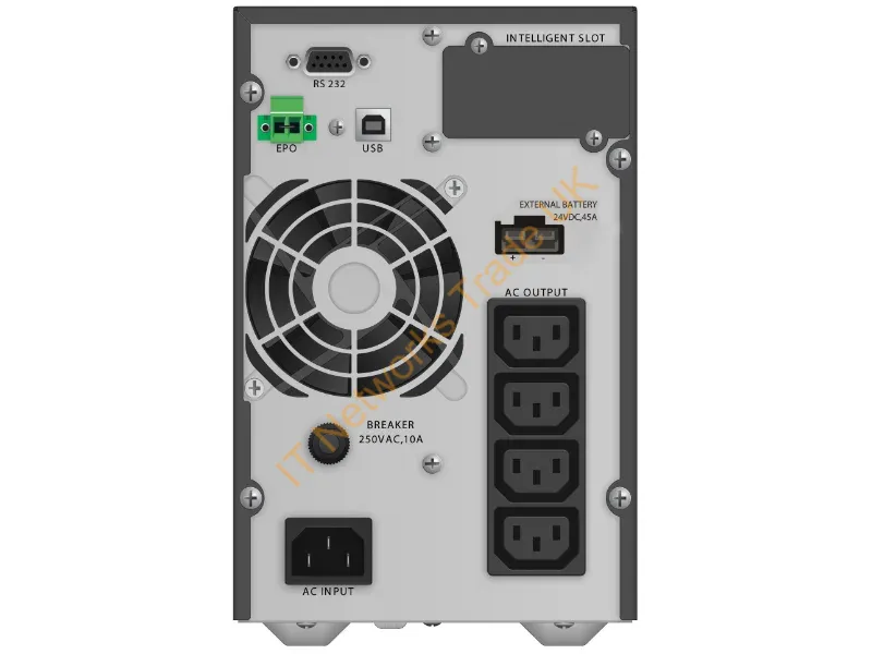 10122098 - PowerWalker VFI 1000 TGB Double-conversion (Online) 1000VA 4AC outlet(s) Black uninterruptible power supply (UPS)