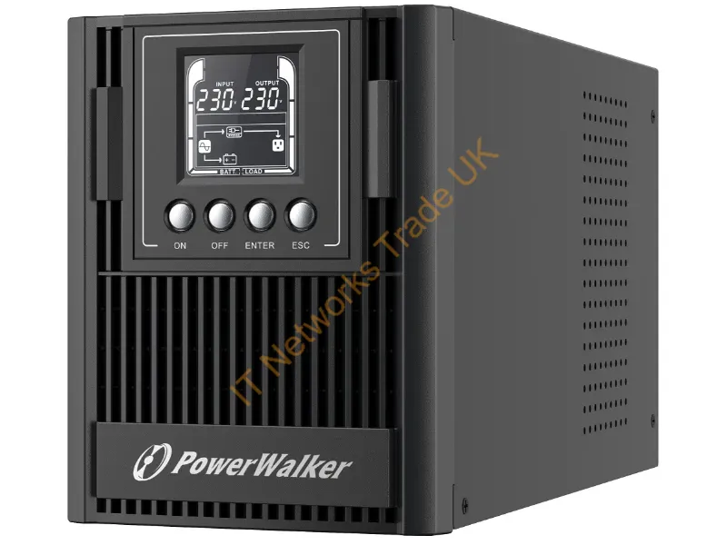 10122180 - PowerWalker VFI 1000 AT Double-conversion (Online) 1 kVA 900 W 3 AC outlet(s)