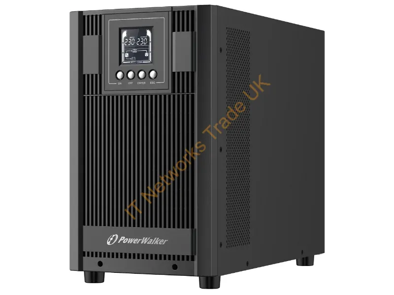 10122182 - PowerWalker VFI 3000 AT uninterruptible power supply (UPS) Double-conversion (Online) 3 kVA 2700 W 4 AC outlet(s)
