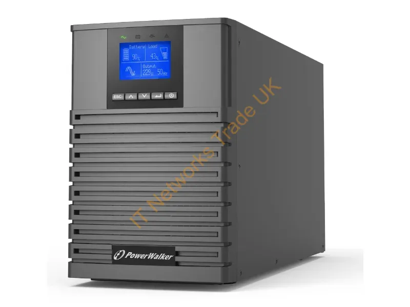 10122192 - PowerWalker VFI 1000 ICT IoT uninterruptible power supply (UPS) Double-conversion (Online) 1 kVA 1000 W 4 AC outlet(s)