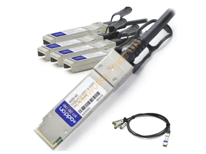 10203-AO - Addon Networks 2M Qsfp+ - 4Xsfp+ Infiniband/Fibre Optic Cable 78.7" (2 M) Qsfp+ 4Xsfp+ Black
