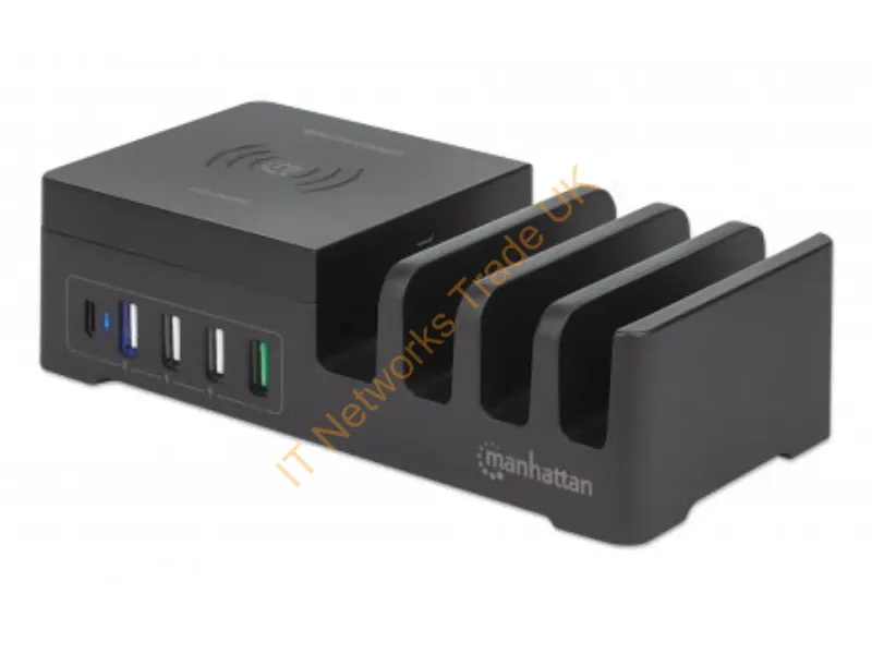 102230 - Manhattan 102230 Charging Station Organizer Black