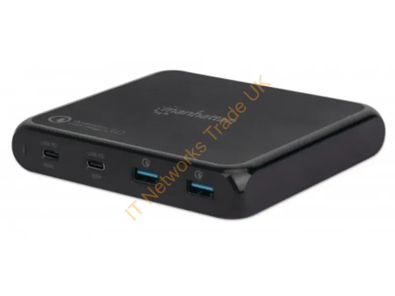 102247 - Manhattan 102247 Charging Station Organizer Black