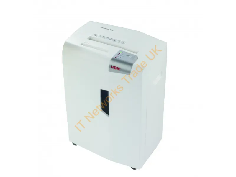 1030121 - HSM X15 paper shredder Particle-cut shredding 57 dB 23 cm Silver, White