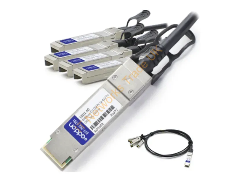 10321-AO - Addon Networks 3M Qsfp+ - 4Xsfp+ Infiniband/Fibre Optic Cable 118.1" (3 M) Qsfp+ 4Xsfp+ Black