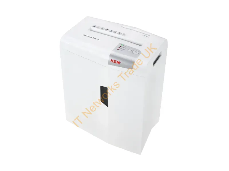 1046111 - HSM X6pro paper shredder Particle-cut shredding 58 dB 22 cm Silver, White