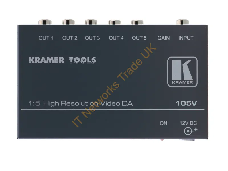 105V - Kramer Electronics 105V Video Line Amplifier 400 Mhz Black