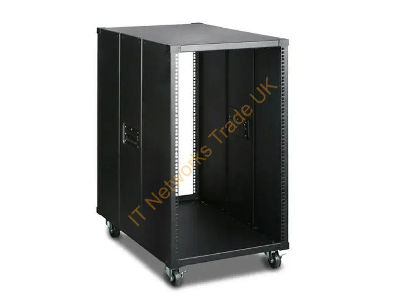 10645 - Monoprice 10645 Rack Cabinet 18U Freestanding Rack Black