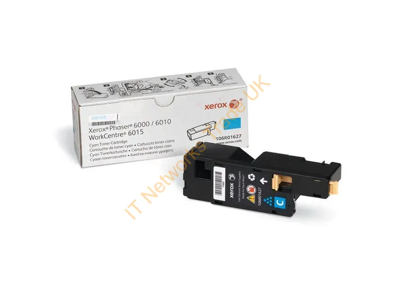 106R01627 - Xerox 106R01627 Toner cartridge cyan, 1K pages ISO/IEC 19752 for Xerox Phaser 6000