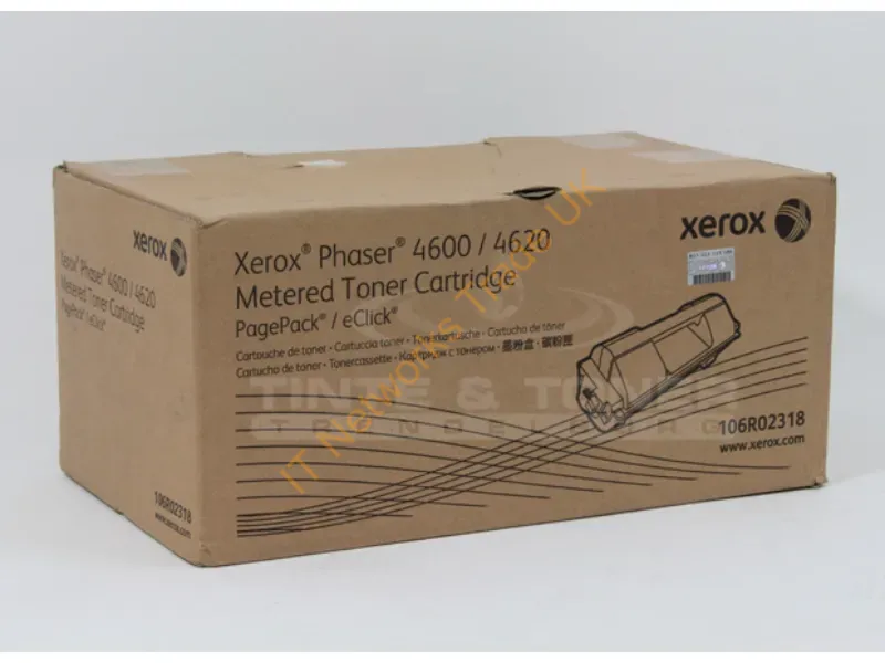 106R02318 - Xerox 106R02318 Toner black metered, 40K pages/5% for Xerox Phaser 4600