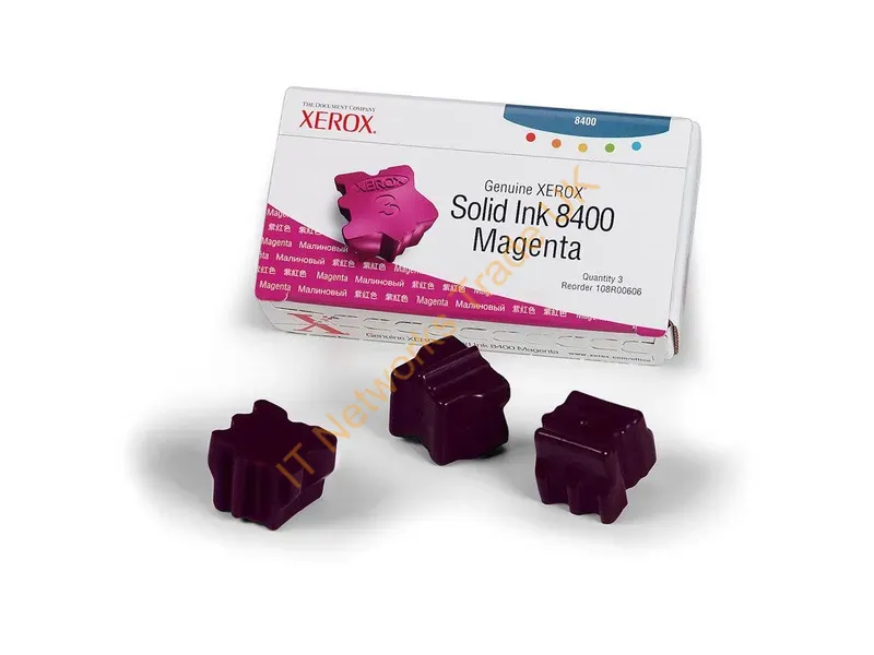108R00606 - Xerox 108R00606 Dry ink in color-stix magenta, 3x3.4K pages Pack=3 for Xerox Phaser 8400