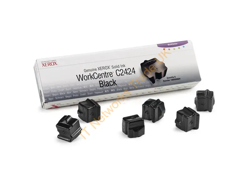 108R00664 - Xerox 108R00664 Dry ink in color-stix black, 6x6.8K pages Pack=6 for Xerox WC 2424