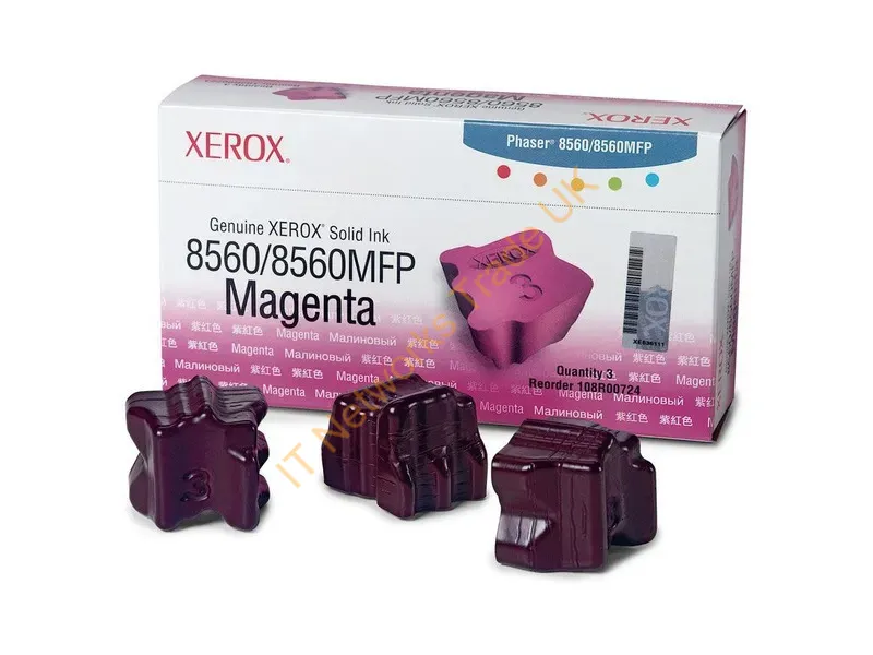 Xerox 108R00724 Dry ink in color-stix, 3.4K pages, Pack qty 3 Accessory