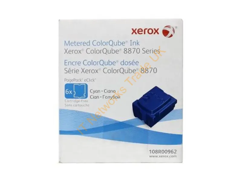 108R00962 - Xerox 108R00962 108R00954 ColourQube Cyan 8870 PK 6 (A)
