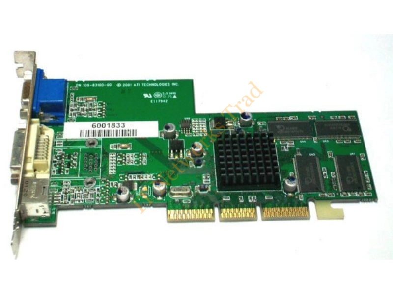 109-83100-00 ATI Radeon 7000 64MB DDR AGP S-Video/ VGA/ DVI Video Graphics Card