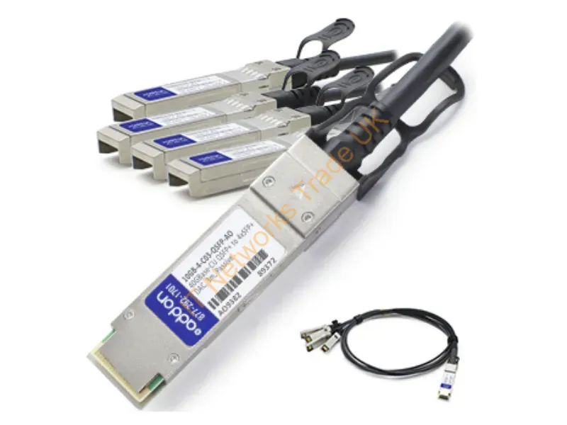 10GB-4-C03-QSFP-AO - Addon Networks 3M Qsfp+ - 4Xsfp+ Infiniband/Fibre Optic Cable 118.1" (3 M) Qsfp+ 4Xsfp+ Black