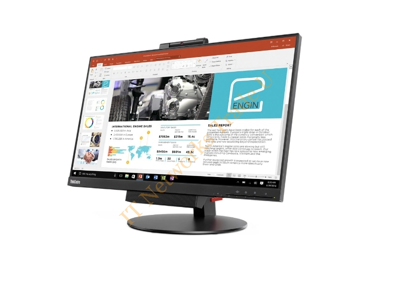 10QXPAT1UK - Lenovo 10QXPAT1UK 23.8" 1920 x 1080pixels Multi-touch Tabletop Black touch screen monitor