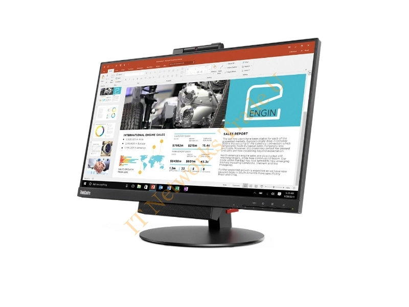 10QYPAT1UK - Lenovo 10QYPAT1UK 23.8" Full HD LED Flat Black computer monitor LED display