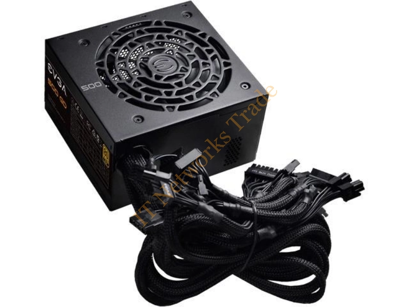 110-BQ-0500-K1 EVGA 500 BQ 500-Watts 80 Plus Bronze Certified Semi Modular ATX Power Supply
