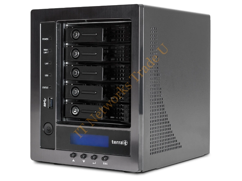 1100908 - Wortmann AG TERRA NASBOX 5-2008 G3 (8 TB) Ethernet LAN Black NAS Servers