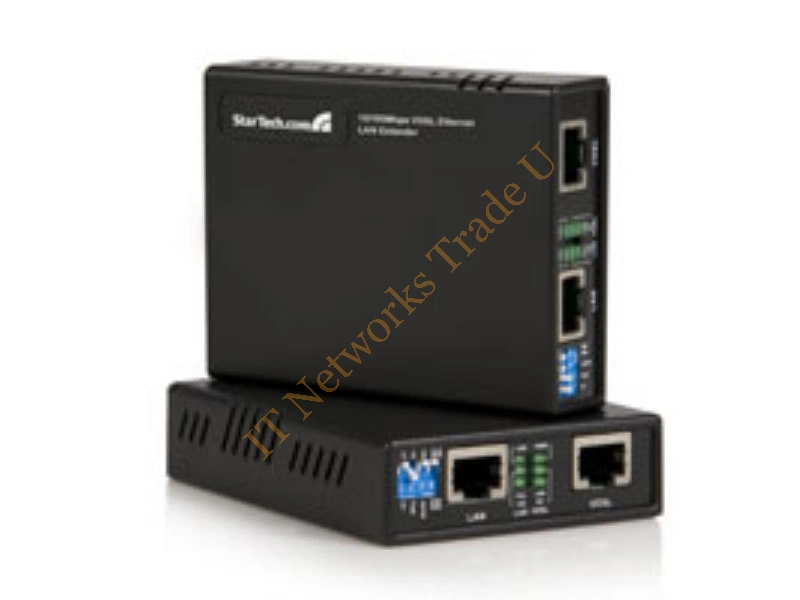 110VDSLEXTGB - StarTech.com 10/100 VDSL2 Ethernet Extender Kit over Single Pair Wire â€“ 1km 100Mbit/s Bridges