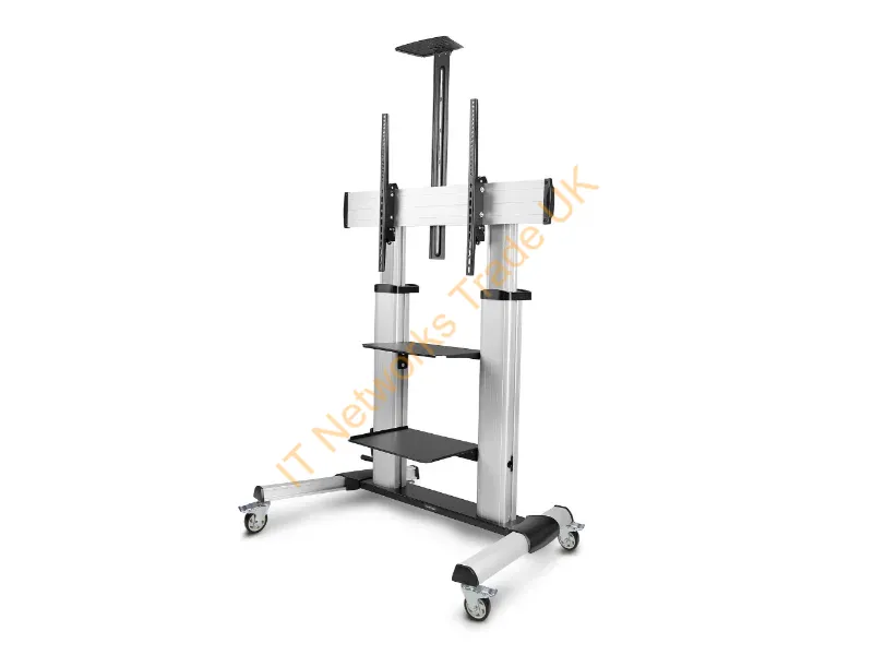 1110C-MOBILE-TV-CART - Startech.Com 1110C-Mobile-Tv-Cart Tv Mount/Stand 100" Black, Silver