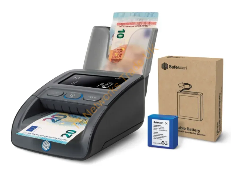 112-0732 - Safescan 155-S Komplett counterfeit bill detector Black