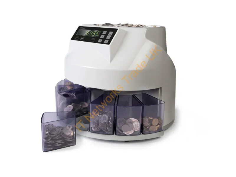 113-0550 - Safescan 1250 CHF Coin counting machine Grey, Translucent